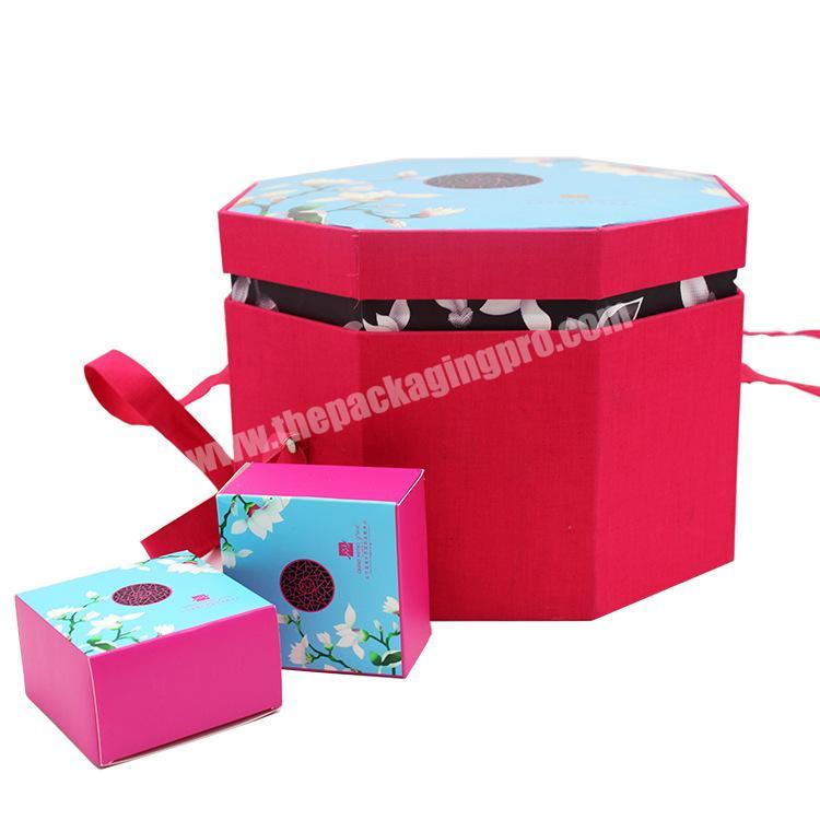 Custom Design New Style Fashion Paper Moon Cake Box