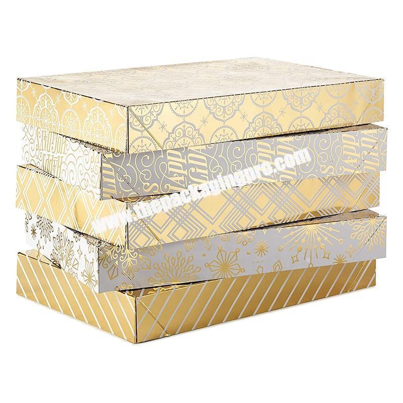 Custom design new year gift packing boxes