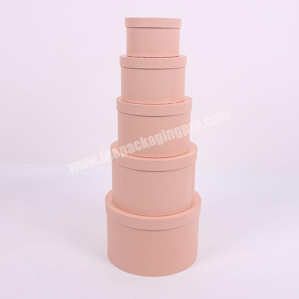 Custom Design Packaging Paper  Round Hat Box with Lid