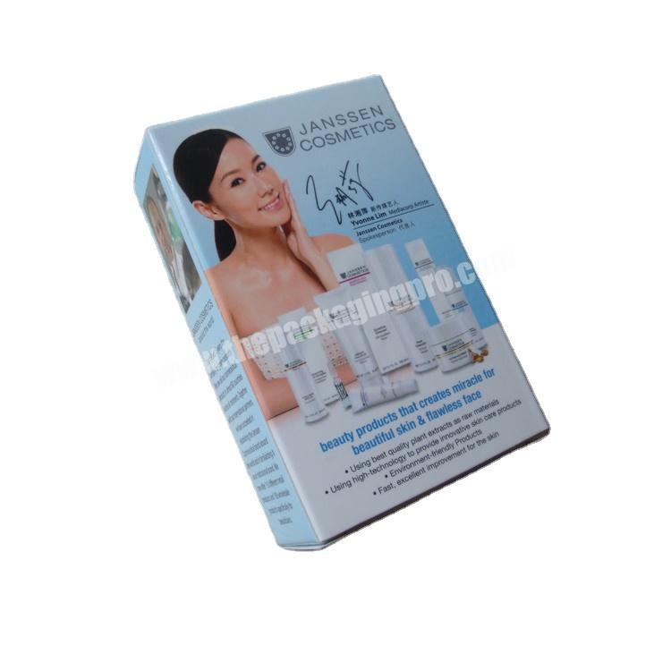 Custom Design Paper Cosmetic Skin Care Cream Bottle Packaging Box