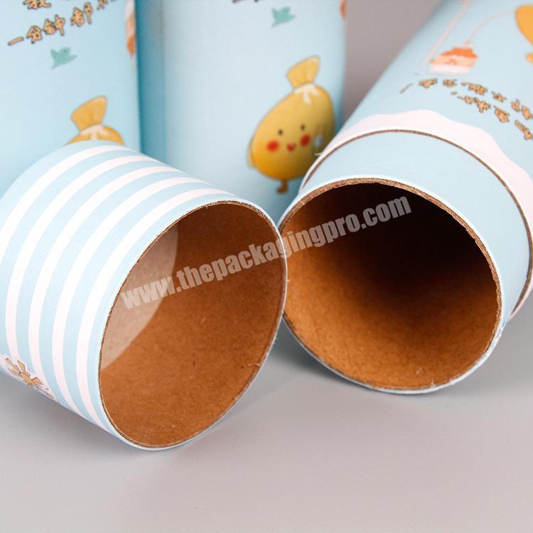custom design paper cylinder packaging food tube boxes