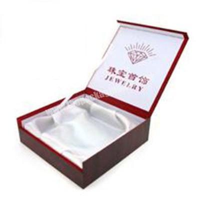 Custom design Paper red cardboard jewelry boxes for ring, bracelet cheap wholesale