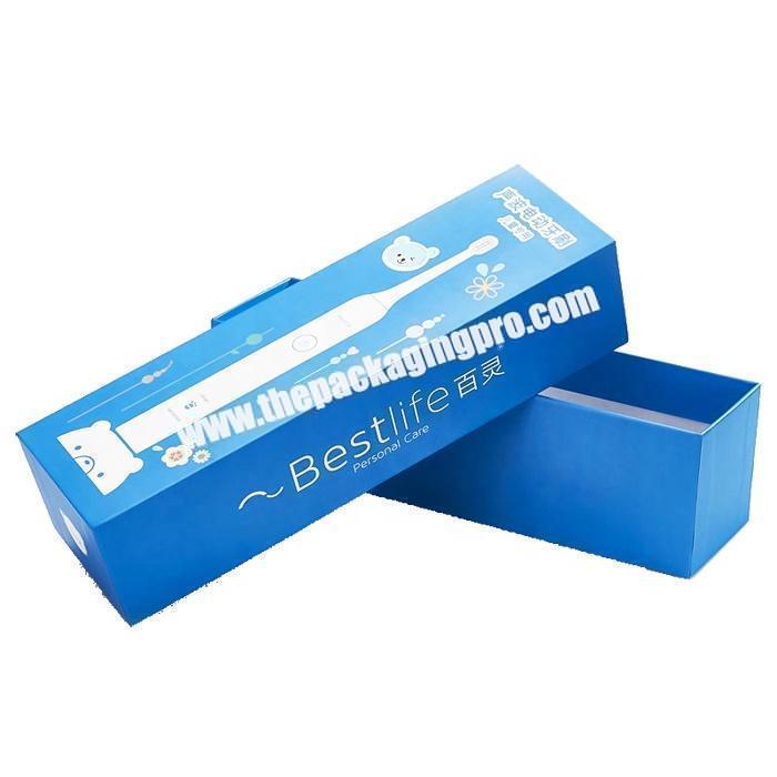 Custom design paper toothbrush packaging gift box