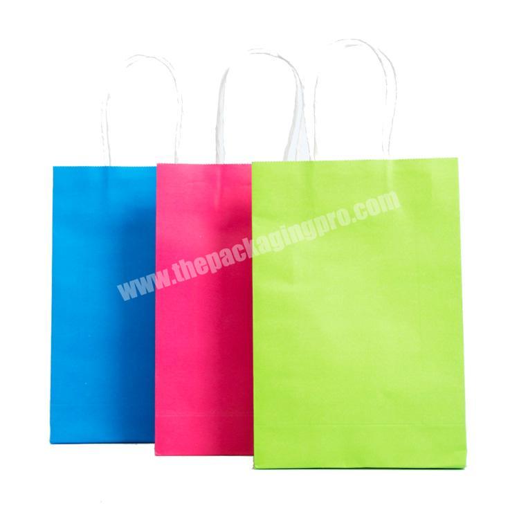 Custom design printing colorful gift craft paper bag