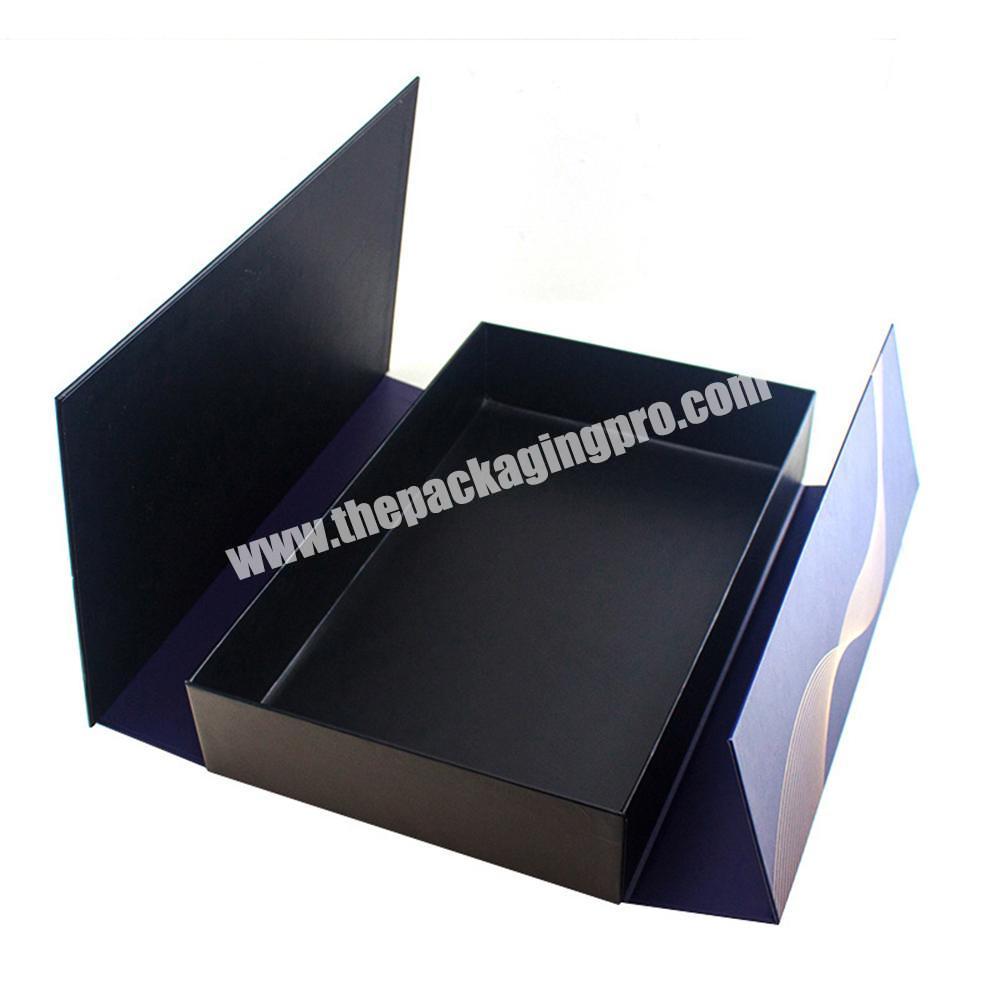 Custom design rectangle double door opening gift paper cardboard makeup sets box
