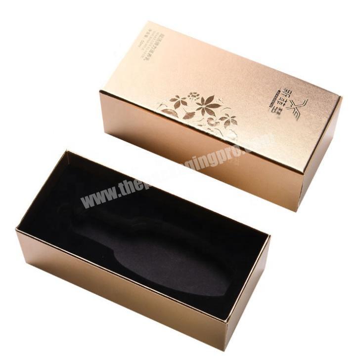 Custom design rigid luxury cardboard paper perfume bottle packaging gift box with foam eva insert