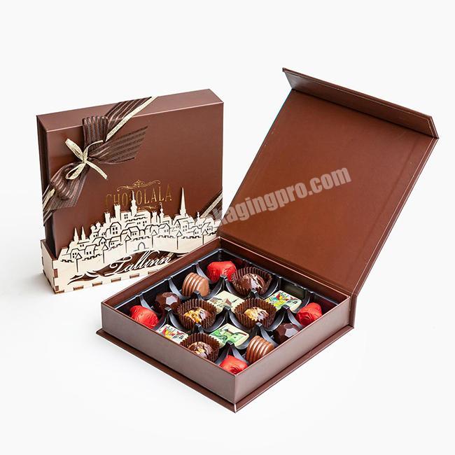 Custom design small chocolate packing praline candy box