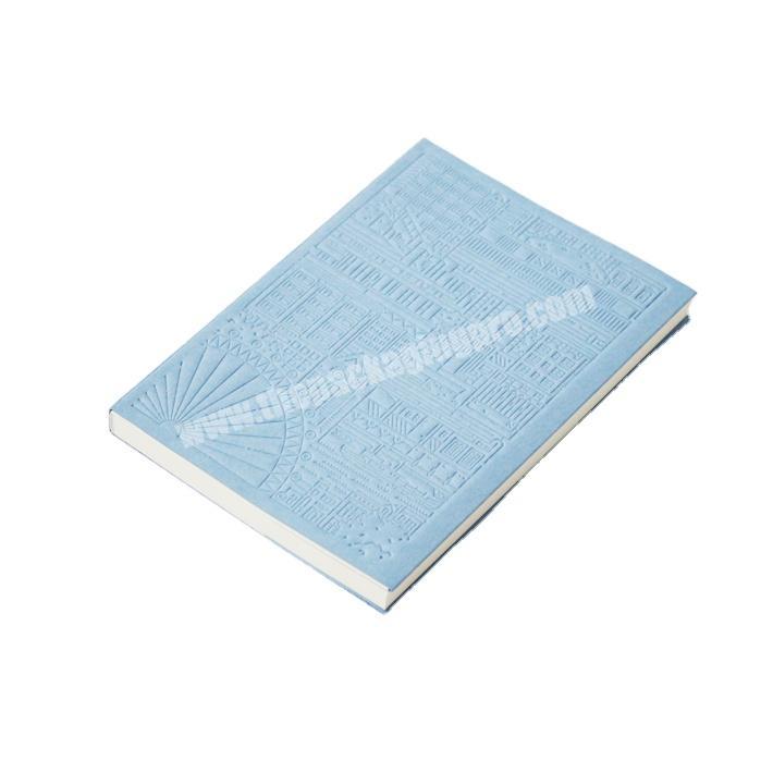 Custom design student hardcover debossed cover notebook journal