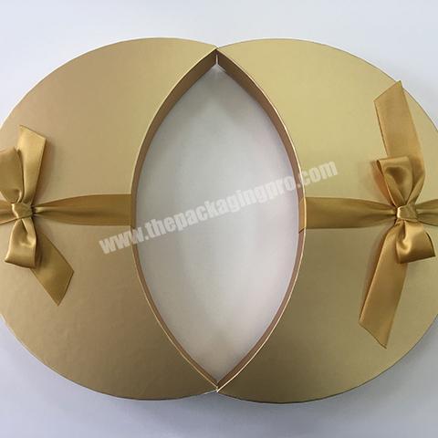 Custom Designed Moon Shape Paper gift box paper chocolate box printing