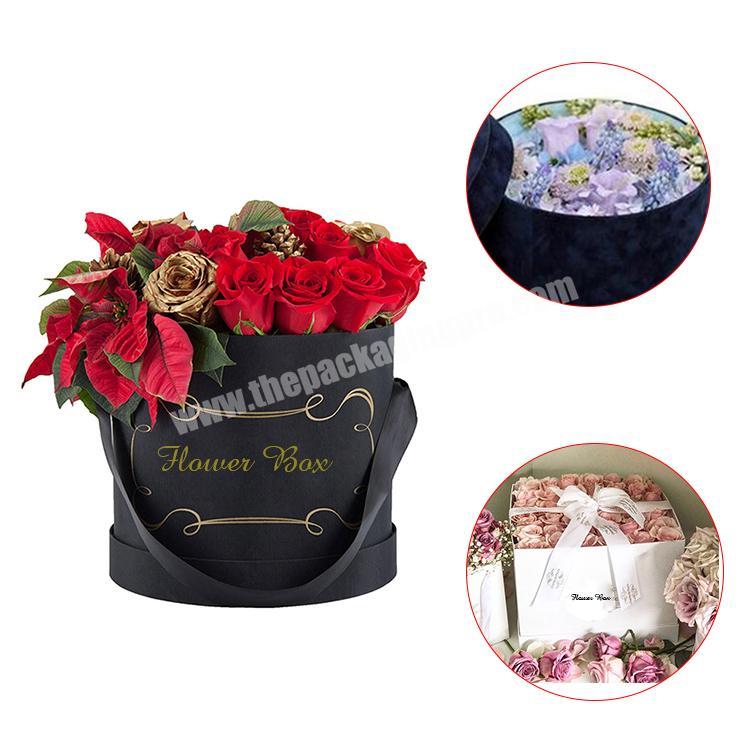 Wholesale Custom Different Design Cardboard Luxury Round Packaging Box For Flowers