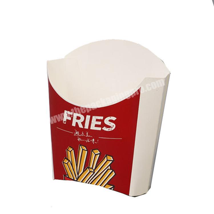 custom disposable french fries box hot sale fast food box for takeaway