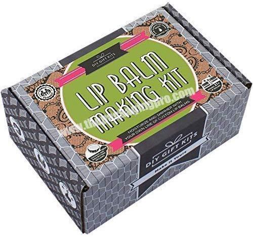 Custom DIY lip balm make kit packaging craft subscription box for lip glossy gift