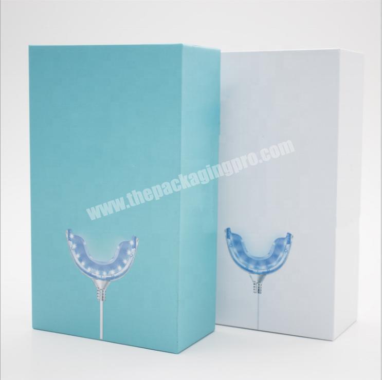 Custom Drawer Style Blue  Paper Gift Box With Sleeve