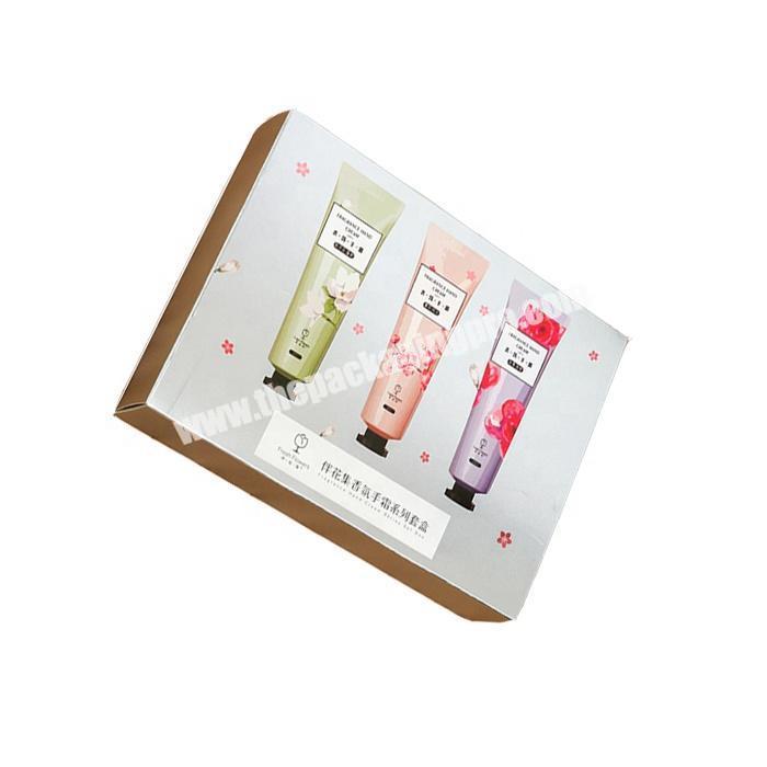 Custom drawer type paper cardboard cosmetics packaging box for hand cream
