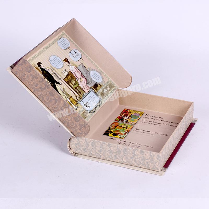 Custom dummy book shaped gift box