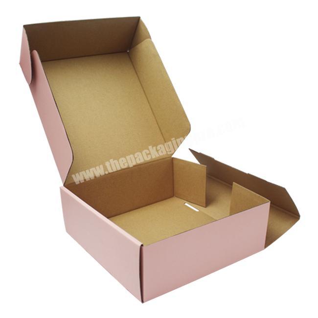 Custom E Flute Corrugated Cardboard Color Printed Roll End Tuck Top Paper Packaging Box