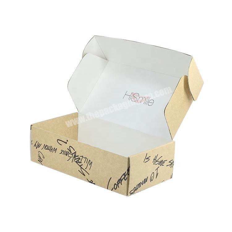 Custom E-flute corrugated paper shipping mailer box gift shipping box