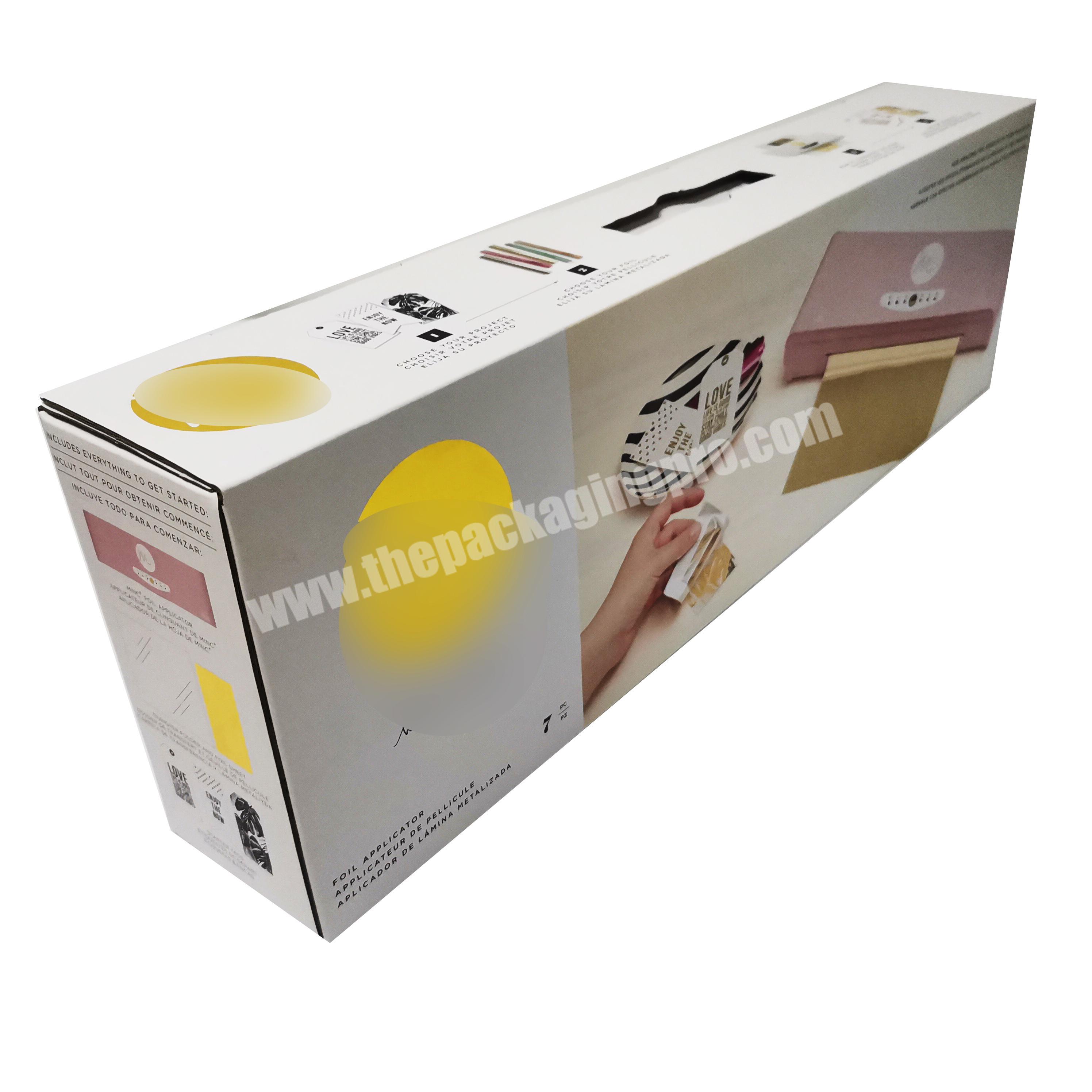 custom e flute paper corrugated color printed mailing carton box for home appliance