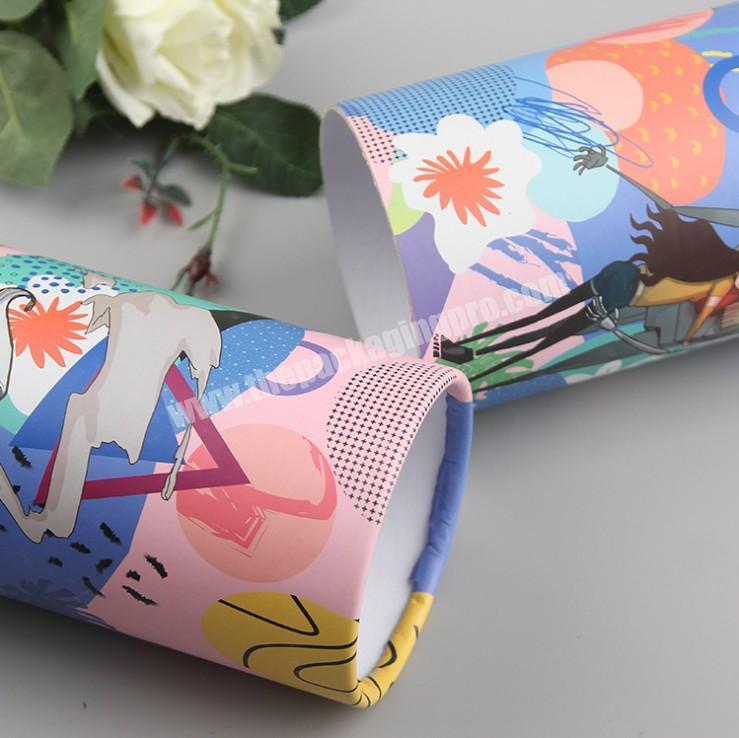 Custom Eco Friend Cardboard Paper Cylinder Box Tube Gift Box Perfume  Packaging Box