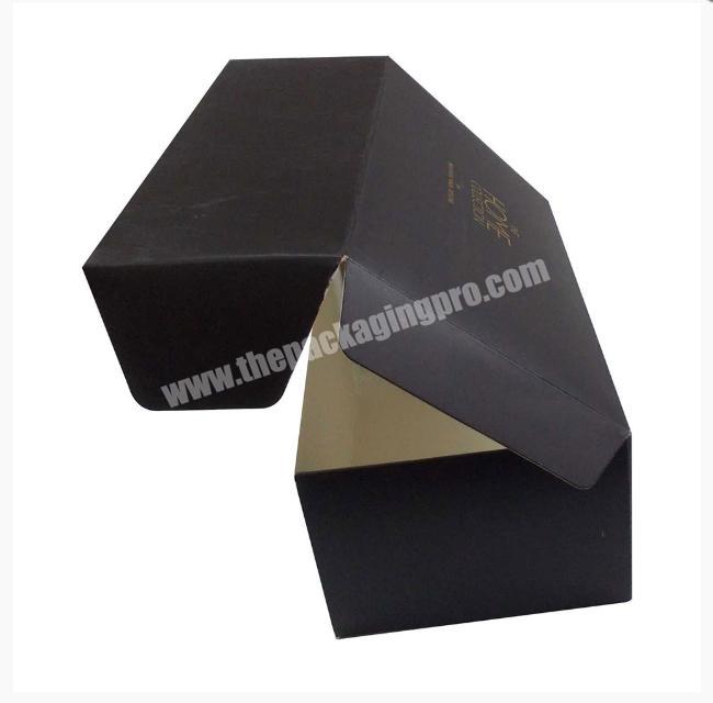 Custom Eco Friendly Color Printing Black Corrugated Paper Carton Packaging Shipping Box