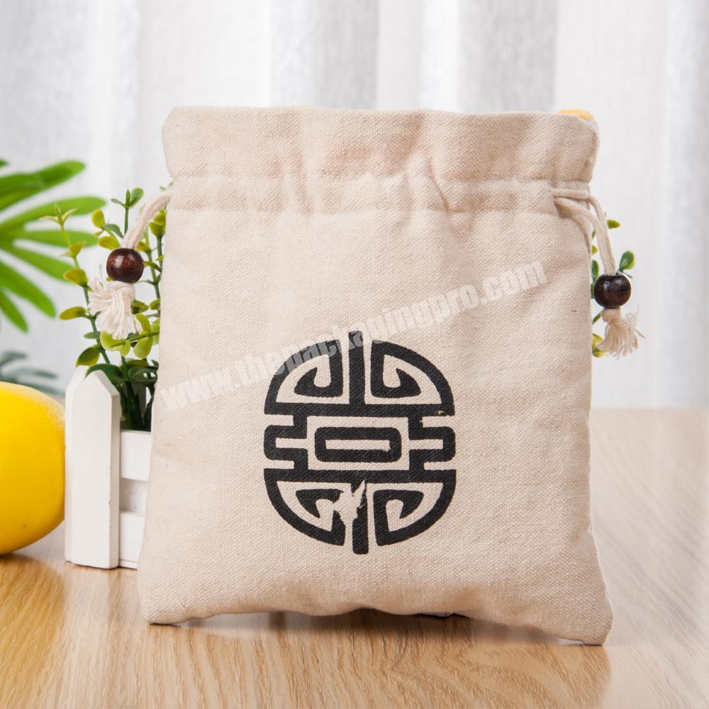 custom eco friendly cotton logo gift bag drawstring recycle bag