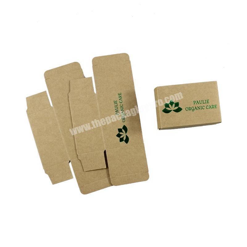 Custom eco friendly recycled biodegradable kraft paper soap box