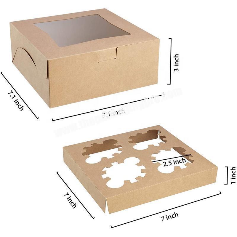 Custom Eco-Friendly Small Recycled Materials Assemble Paper Cake Box Gift Box