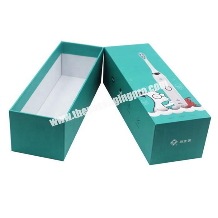 Custom eco paper packaging gift box toothbrush packing box