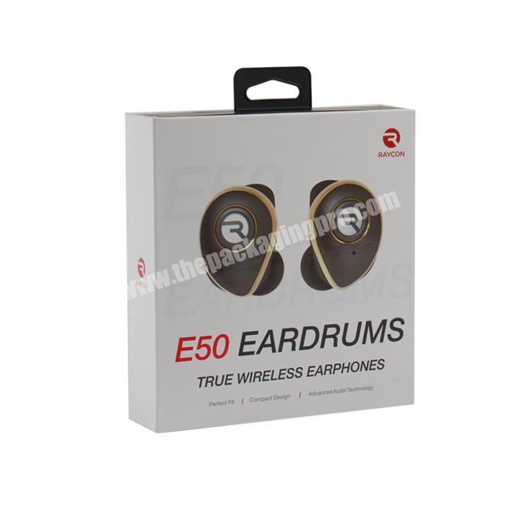 custom electronic bluetooth cardboard sleeve earphone packaging boxes