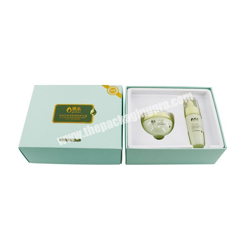 custom empty cosmetic gift boxes skin care packaging box