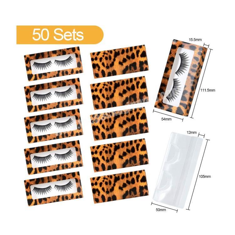 Custom Empty False Eyelash Packaging Box with Transparent Eyelash Tray for Women Makeup Tool