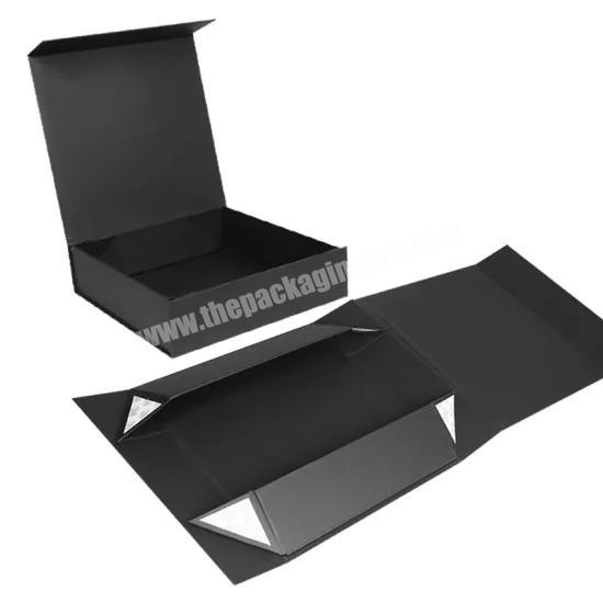 Custom Factory Black Center Folding Magnatic Closure Gift Paper Box