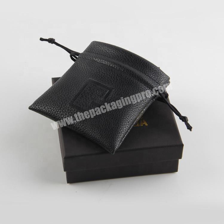 custom fancy black cardboard birthday gift box and bag for bracelet or ring