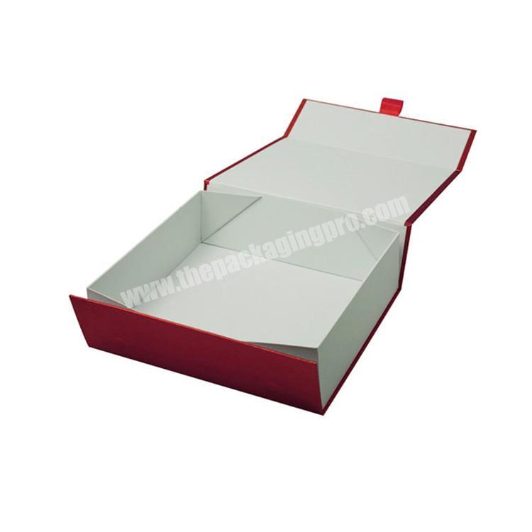 Custom fancy logo printed cardboard folding gift box