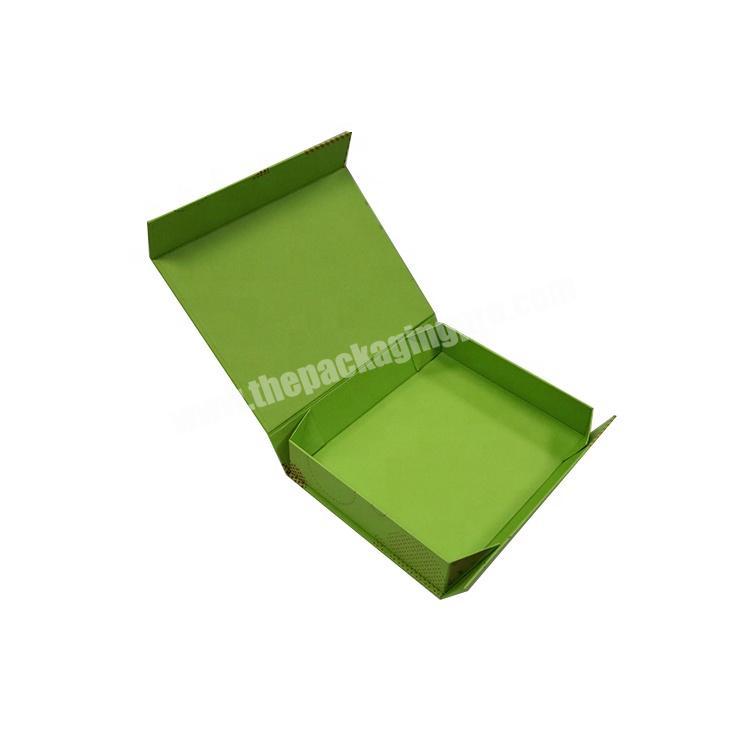 custom fancy paper flat folding packaging magnetic box with magnetic