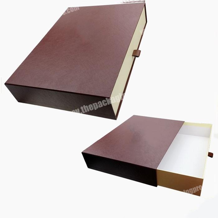 Custom Fancy Paper High Quality Drawer Slide Gift Box Packaging