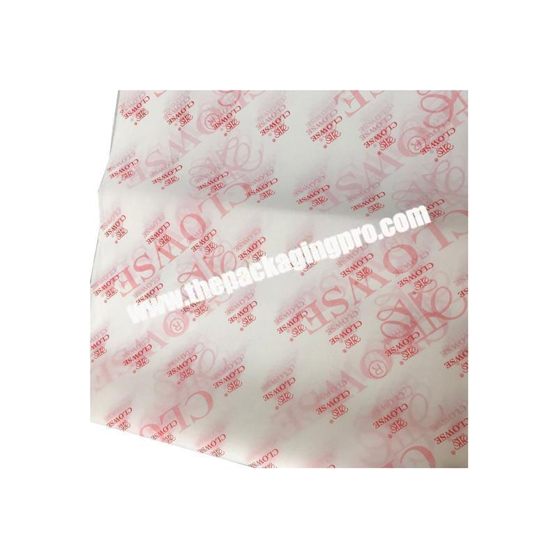Custom fashion logo cheap tissue paper