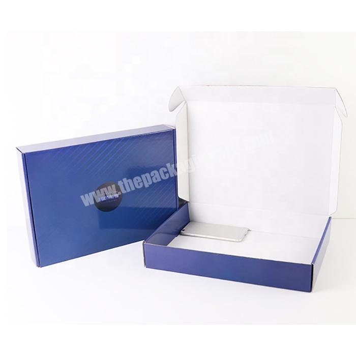 Custom Flat Paper Clothing Shipping Box Clothes Packaging Boxes