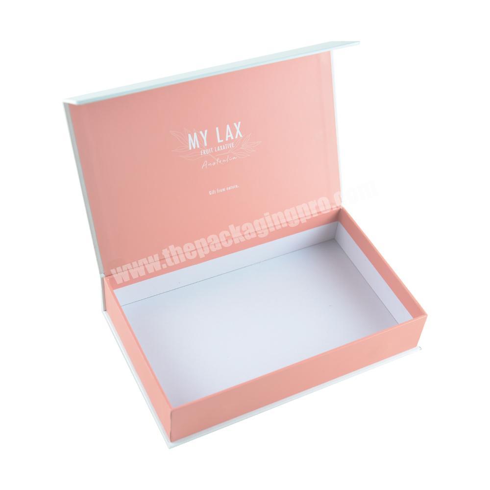 Custom Flat Rigid Cardboard Paper Foldable Gift Box Withe Magnetic Closure For Makeup Brush Packaging box