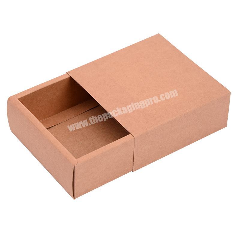 Custom Foldable Brown Kraft Paper Sleeve Soap Paper Box
