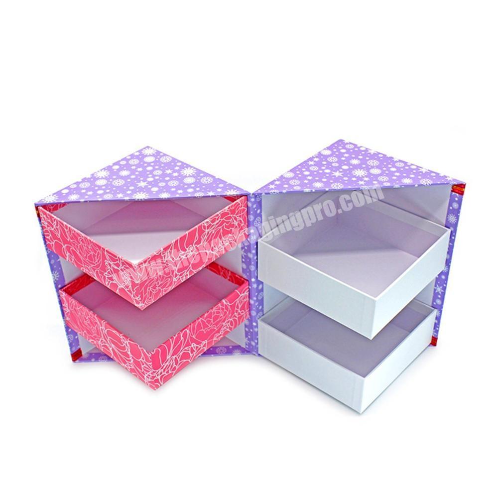 Custom Foldable Packaging Food Biscuits Wig Drawer Kraft Paper Gift Box