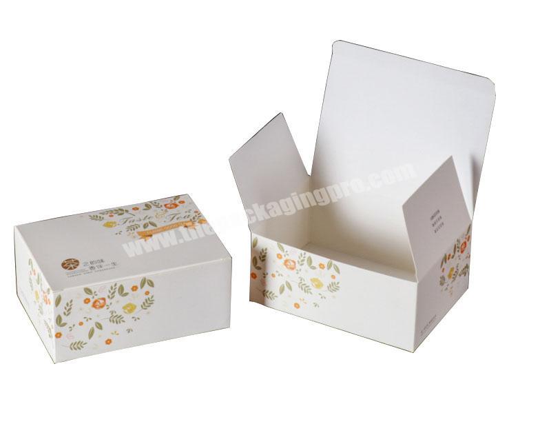 Custom Folding 4 Color white card  Paper Box Printing Corrugated