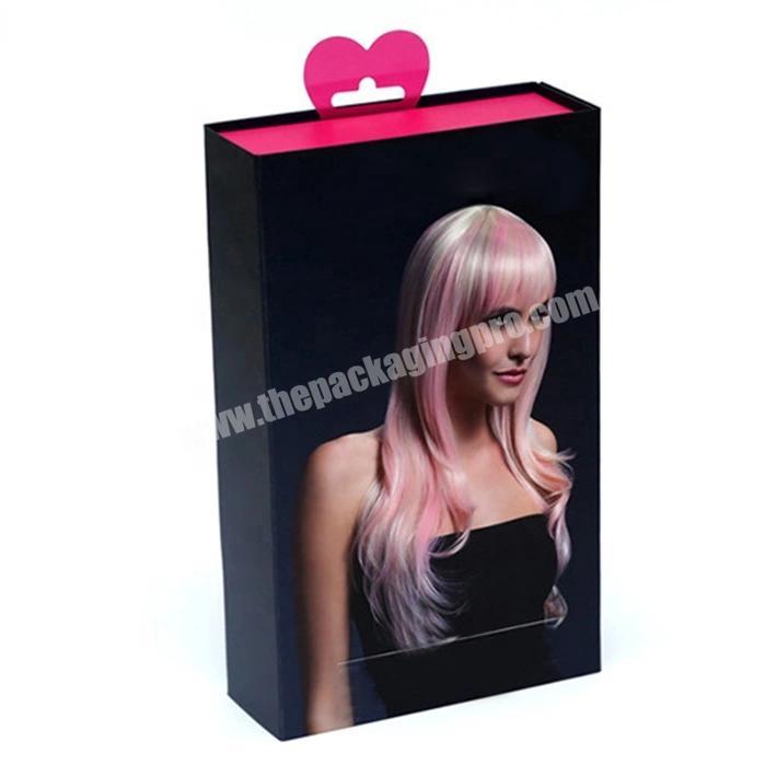 Custom Folding Electric hair brush Hair Weave And Extension Gift Packaging Box