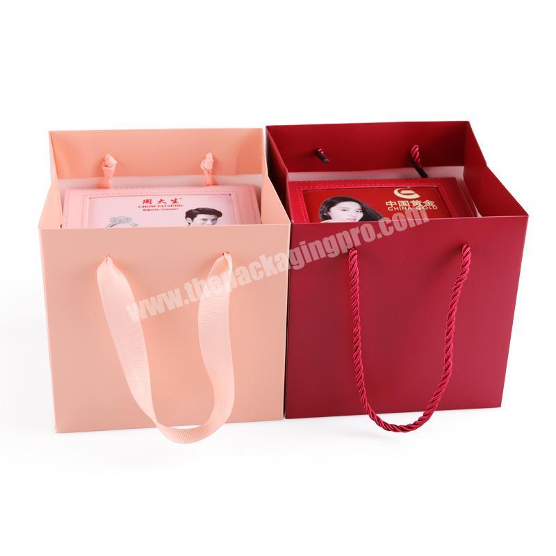 Custom Folding Fancy Paper Packaging Jewelry Gift Bag