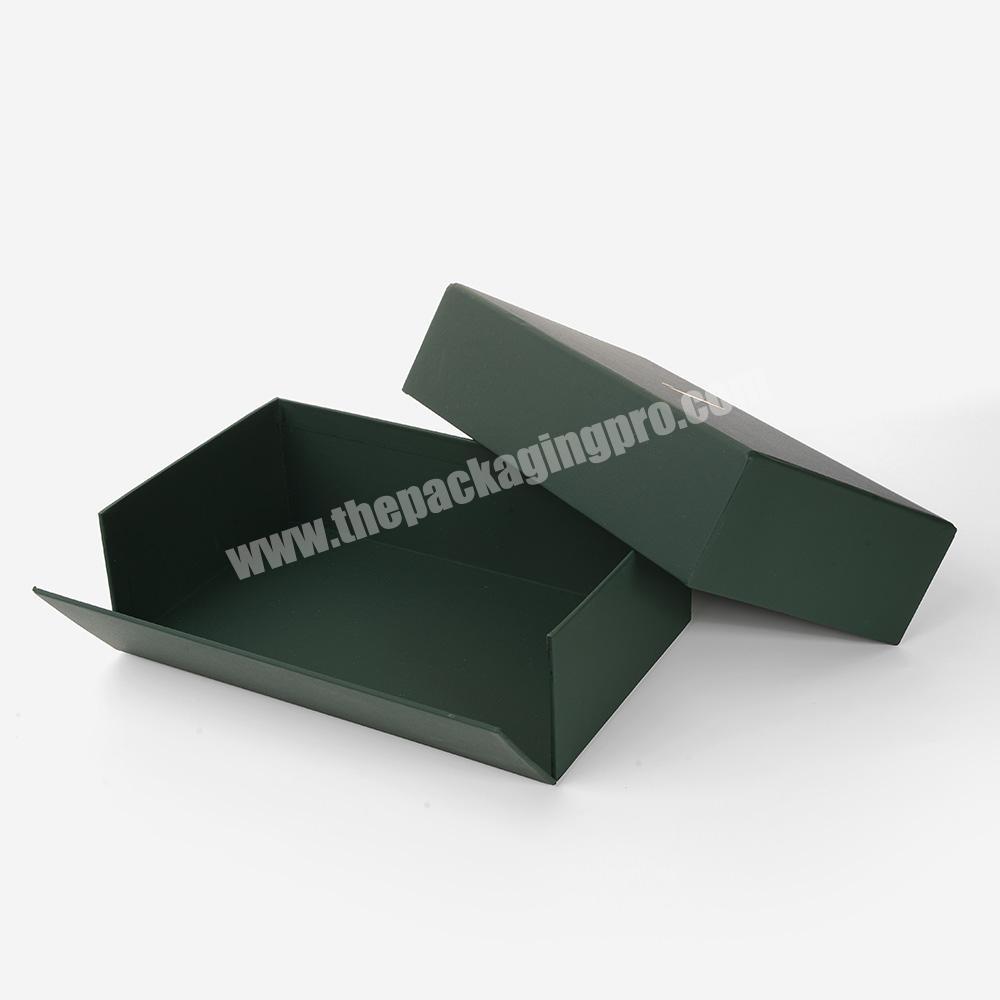 Custom Free Design Logo Printed Green Color Box Lid and Base Gift Box