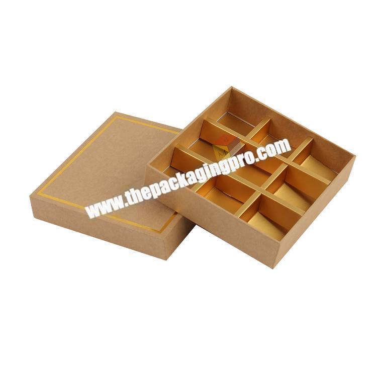 custom friendly kraft chocolate cookie cardboard box with lid