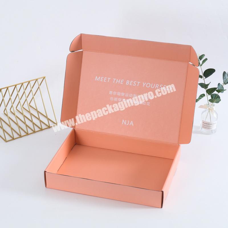 Custom Gift Box Manufacturer Logo Corrugated Carton Shipping Box Apparel Packaging for Dress Clothing T-shirt Suit Mailer Box