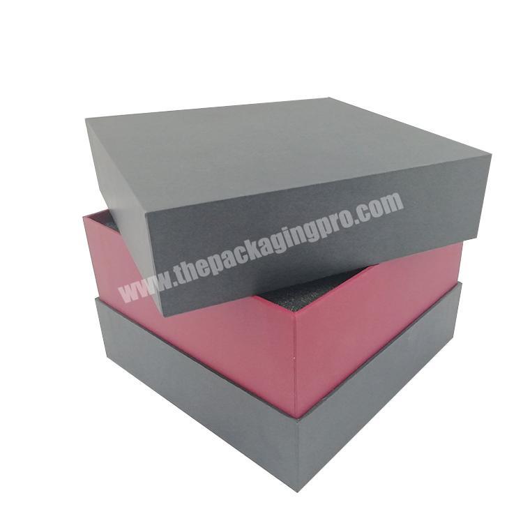 Custom Gift Boxes for beauty products Top and Bottom Box 2 pcs Lid Off Shoulder Neck Rigid Rigid Paper Gift Packaging Box