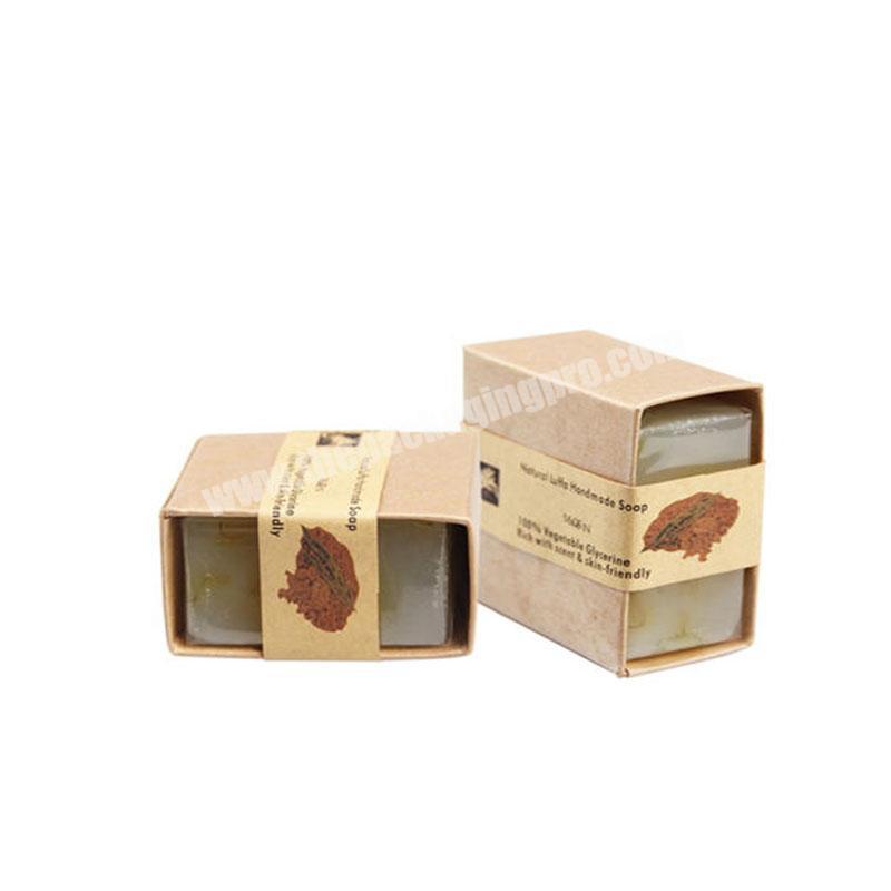 Custom Gift Soap Paper Boxes Kraft Paper Box For Soap Packaging