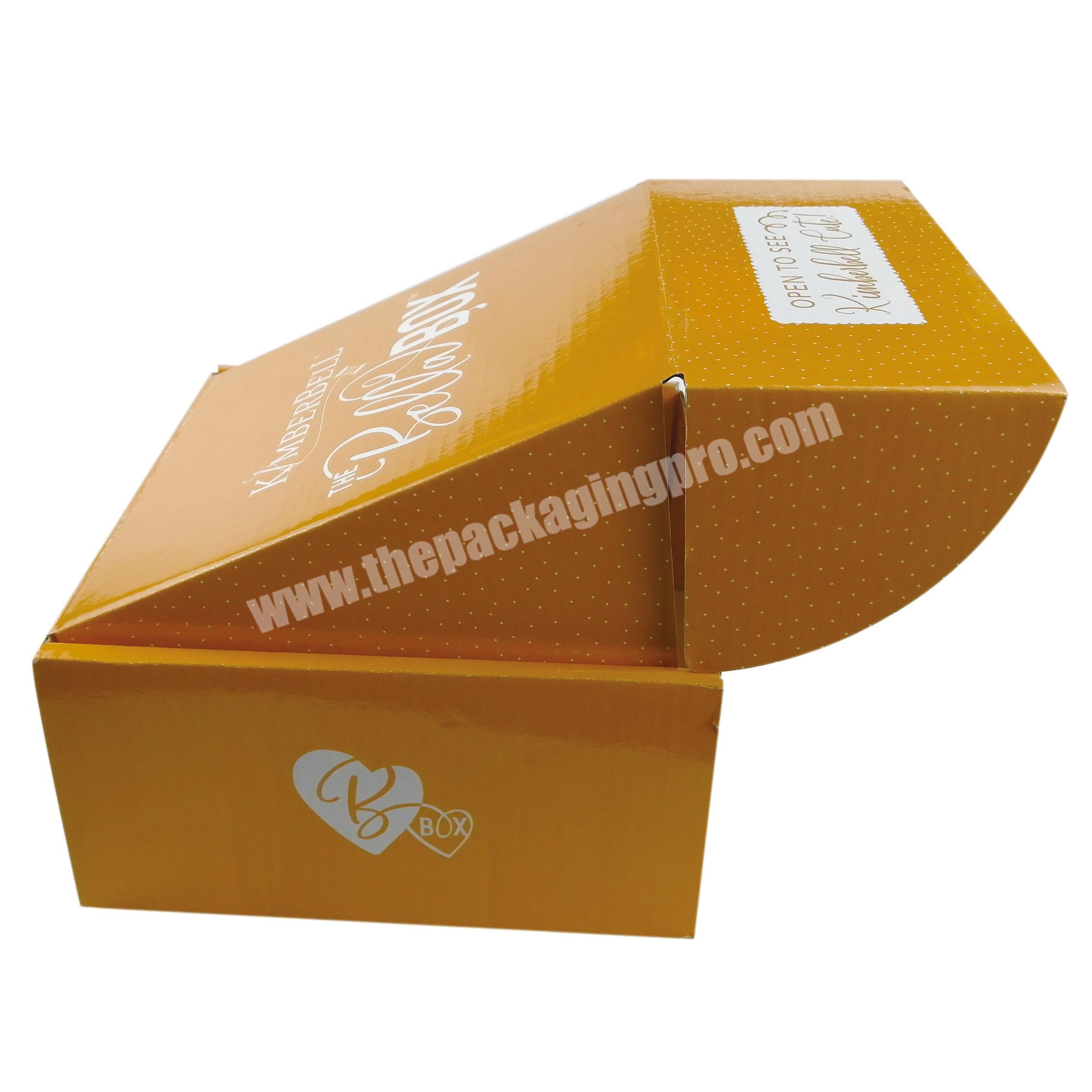 Custom Glossy Cardboard Packaging Box For Clothes Shirt Shoes